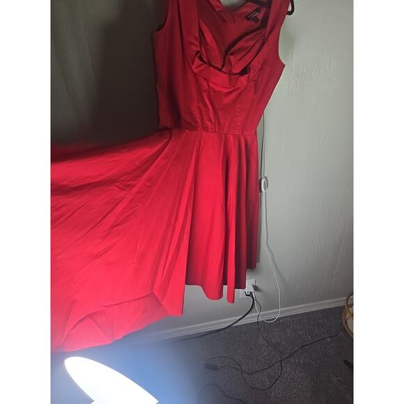 Trashy Diva Candice Gwinn Honey Dress Red Size Large Vintage Style Retro Formal - Picture 4 of 7